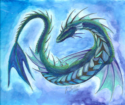 creatures mythical water elemental dragons