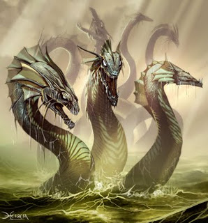 Hydra Mythological Beast Weird Print Number 54 A4 New Ancient Art Picture Poster 